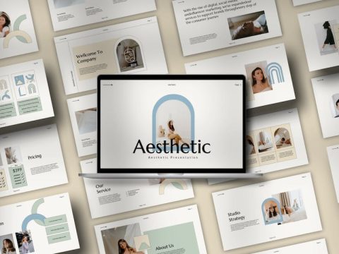 Aesthetic Google Slide Template B8QYJTC