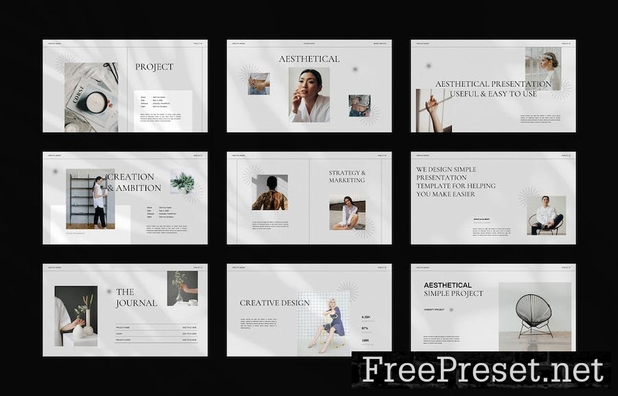 Aether Minimal Google Slides Presentation Template 2RKWE8H