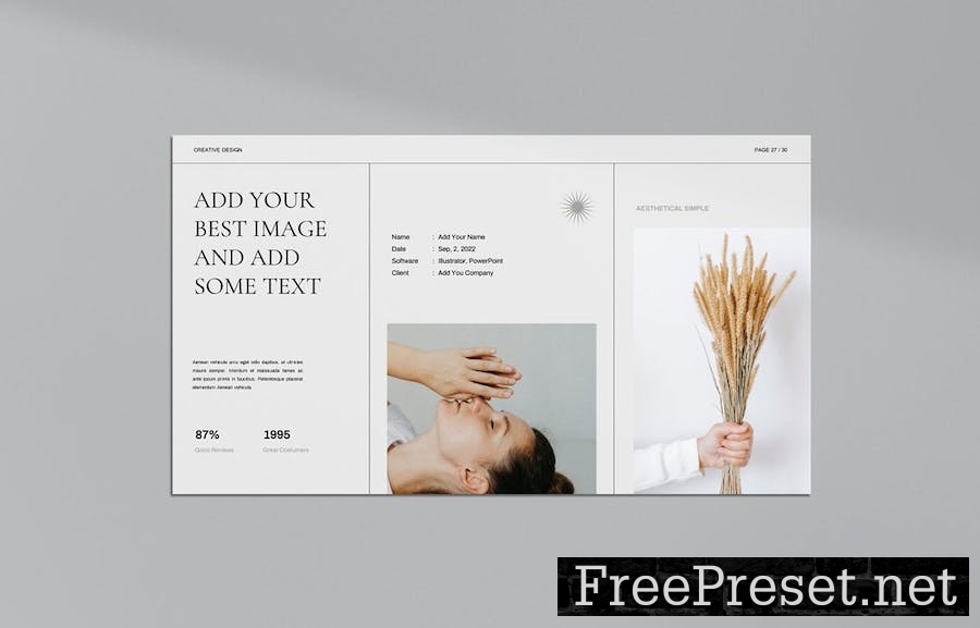 Aether Minimal Google Slides Presentation Template 2RKWE8H