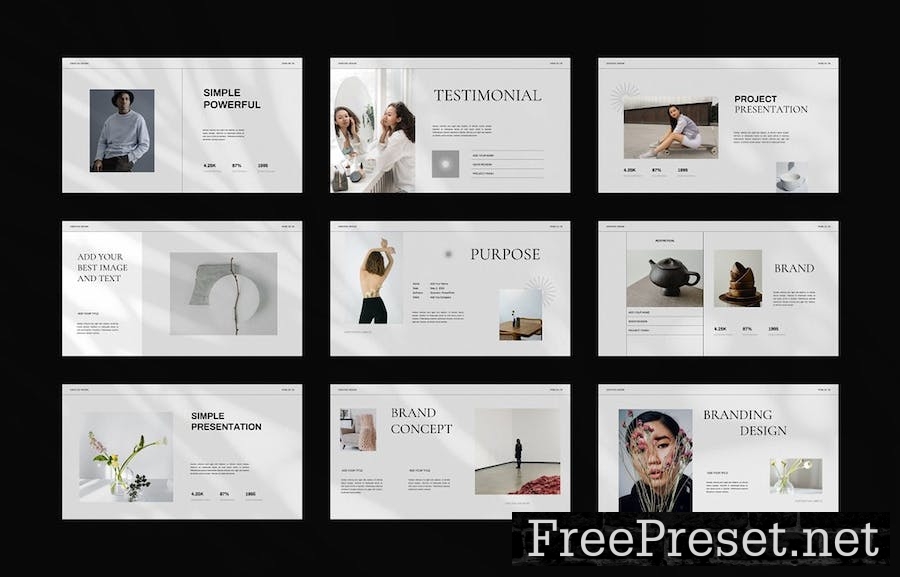 Aether Minimal Google Slides Presentation Template 2RKWE8H