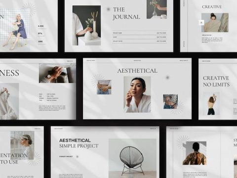 Aether Minimal Google Slides Presentation Template 2RKWE8H