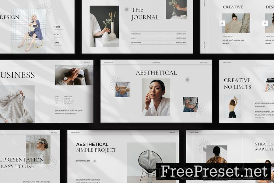 Aether Minimal Google Slides Presentation Template 2RKWE8H