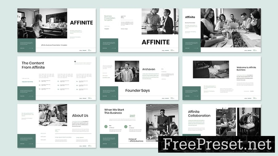 affinite - Business Presentation Google Slide X9FXGY3