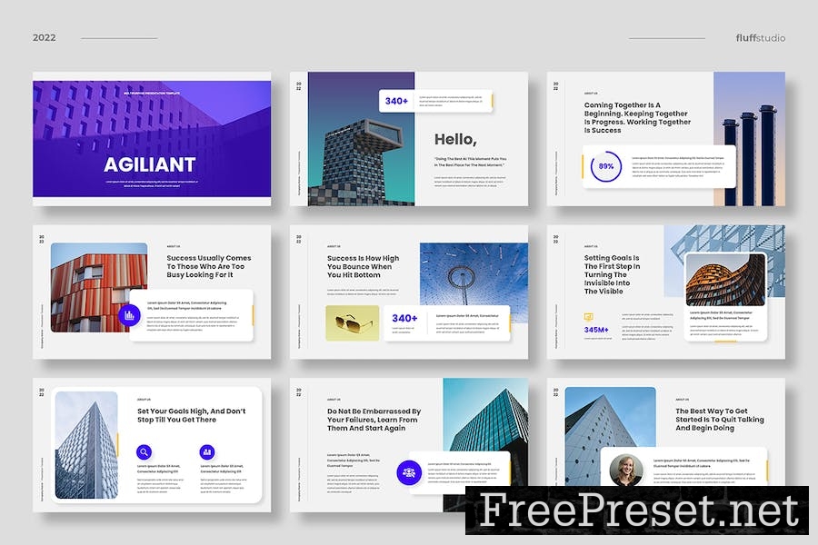 Agiliant - Multipurpose Google Slides Template BCFVCX4