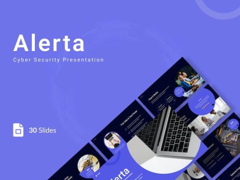 Alerta - Cyber Security Presentation Google Slides FDE4HQU