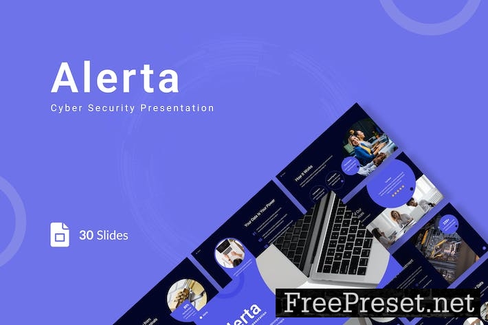 Alerta - Cyber Security Presentation Google Slides FDE4HQU