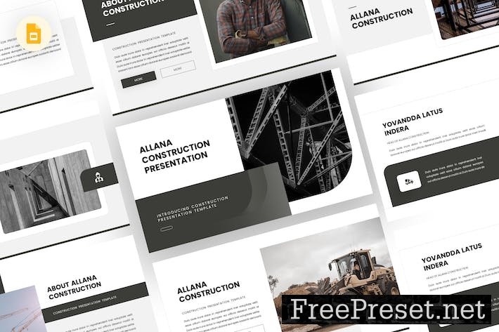 Allana - Construct Google Slides Template