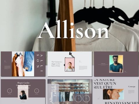 Allison Lookbook Google Slides Template K2255MC