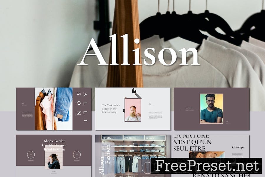 Allison Lookbook Google Slides Template K2255MC