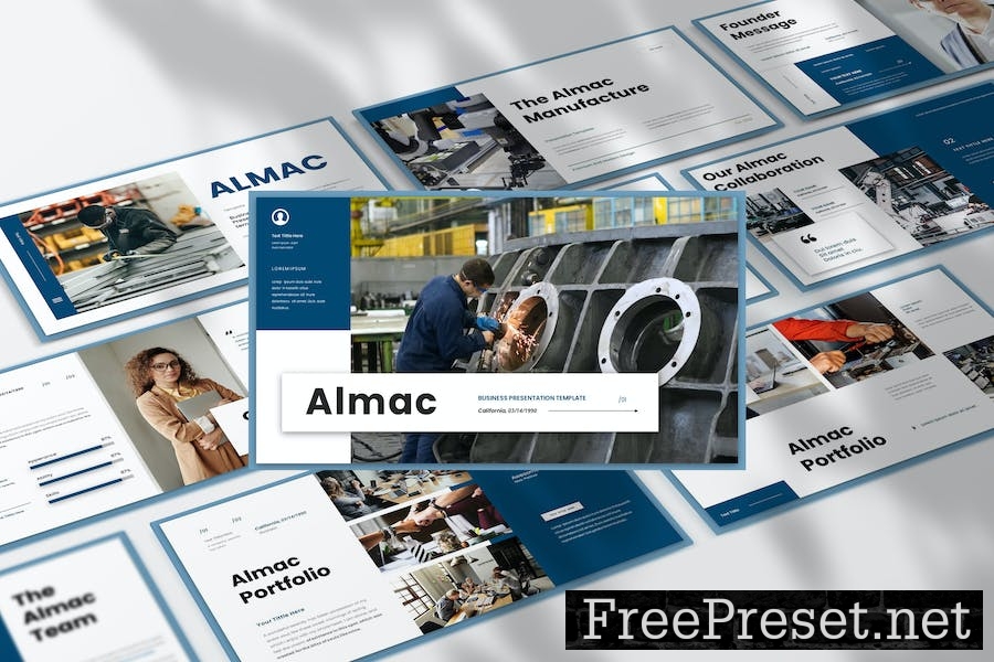 Almac Business Presentation Google Slide Template 4PYAG57