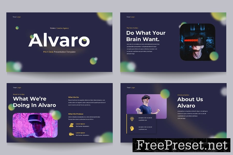 Alvaro Google Slide Pitch Deck Presentation 3T29M64