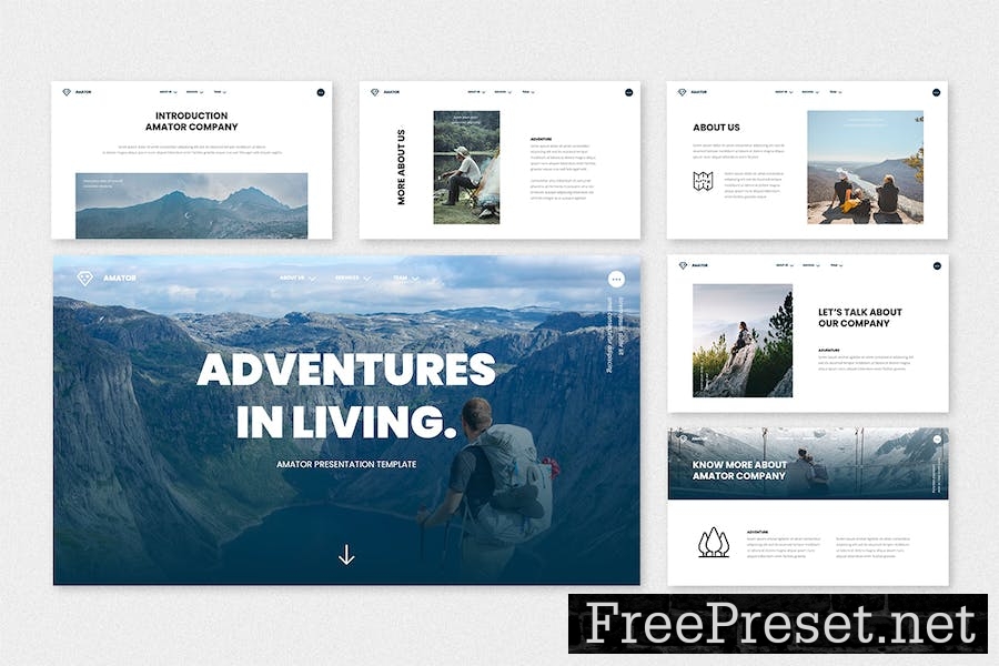 Amator - Adventure Google Slides Template M9FP2DU