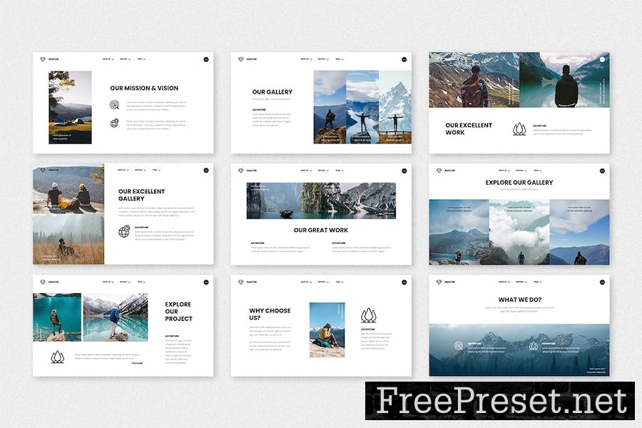 Amator - Adventure Google Slides Template M9FP2DU