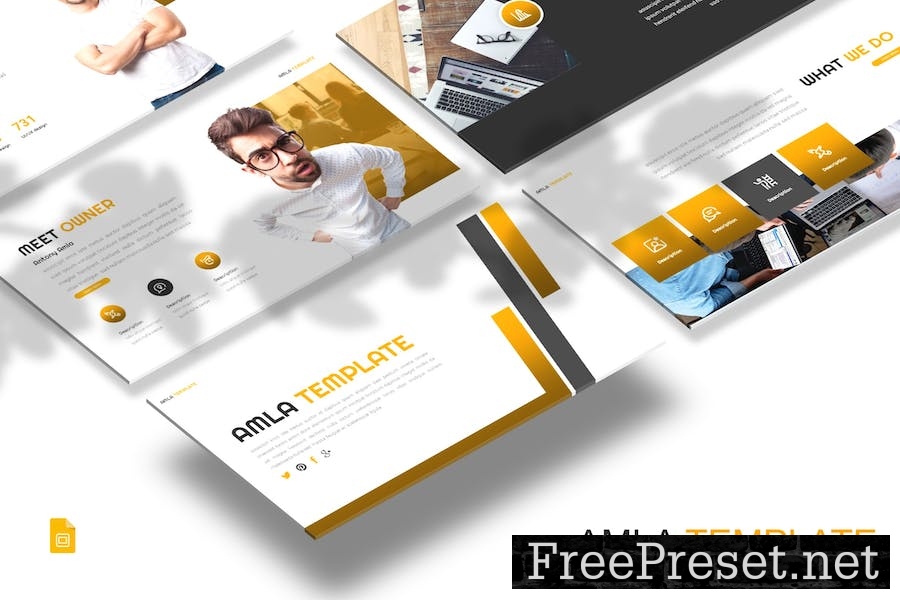 Amla Template - Business Google Slides Template 25DY9RR