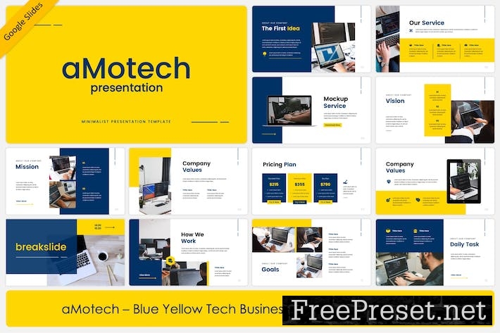 aMotech - Business Profile Google Slides YQ4TQK7