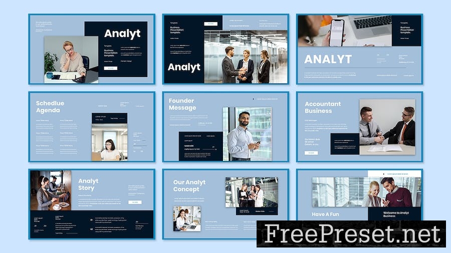 Analyt Business Presentation Google Slide Template EJE88S9