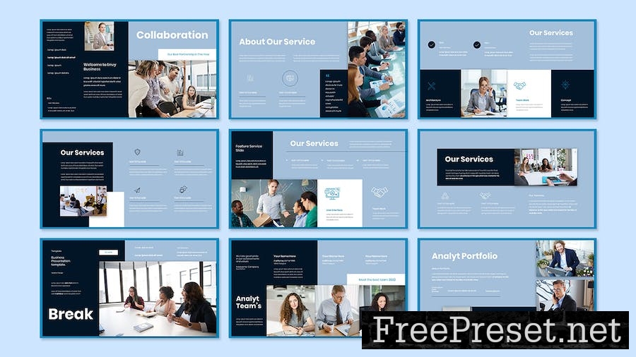 Analyt Business Presentation Google Slide Template EJE88S9