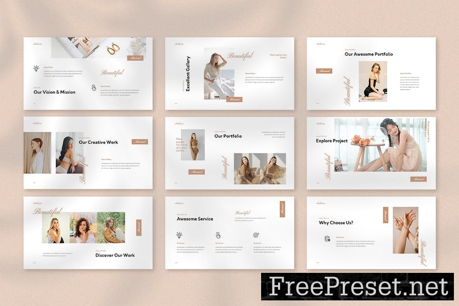 Anthesia - Fashion Google Slides Template 8U4MCWB