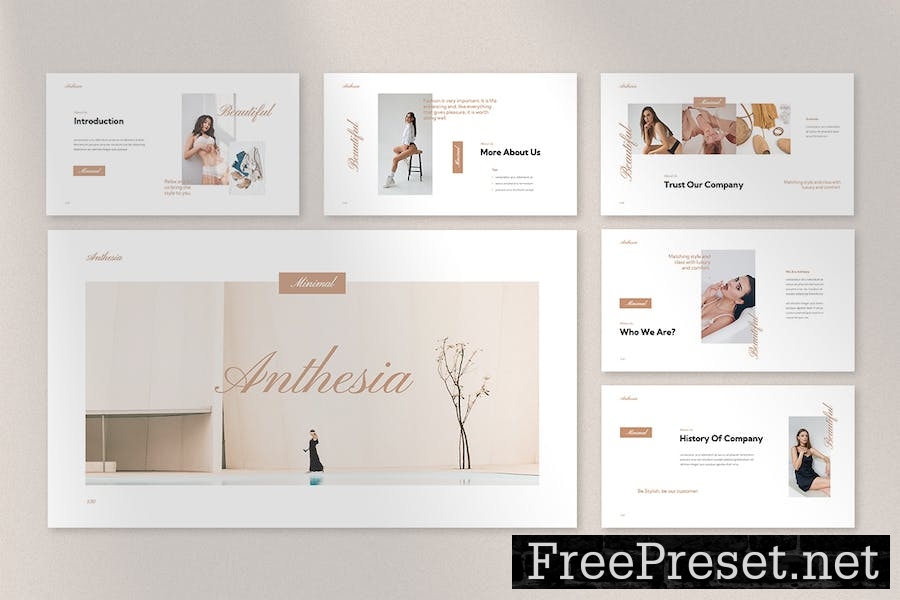 Anthesia - Fashion Google Slides Template 8U4MCWB