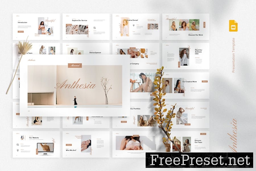 Anthesia - Fashion Google Slides Template 8U4MCWB