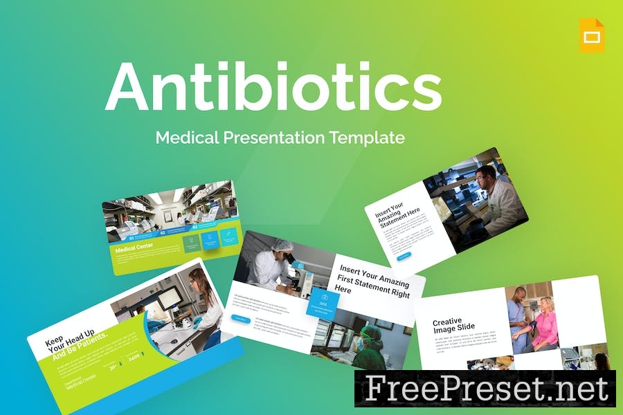 Antibiotics Green Modern Medical Google Slides 7UZZ9WM