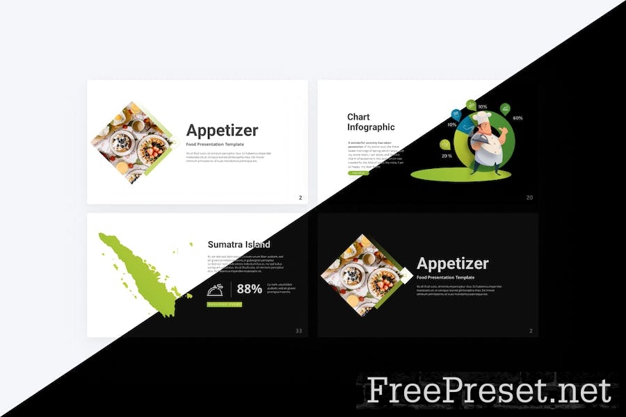 Appetizer Food Google Slides Template 8N63KD9