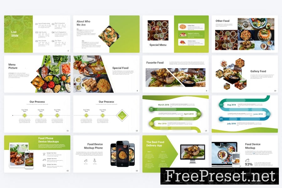 Appetizer Food Google Slides Template 8N63KD9