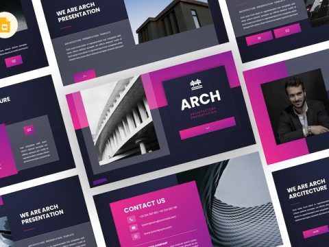 Arch - Architecture Google Slides Template H954EU8