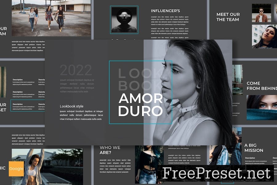 Armor Duro - Lookbook Google Slides Template L7FWKNU