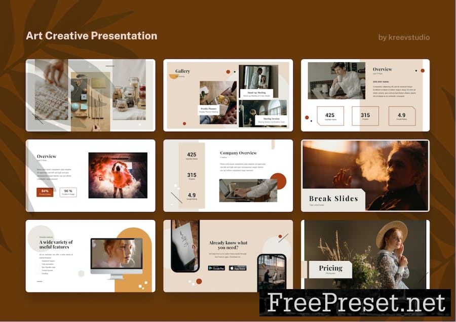 Art - Creative Google Slides Presentation 48XUPVJ