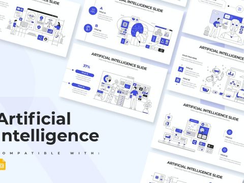 Artificial Intelligence Google Slides Infographics RW97S5B