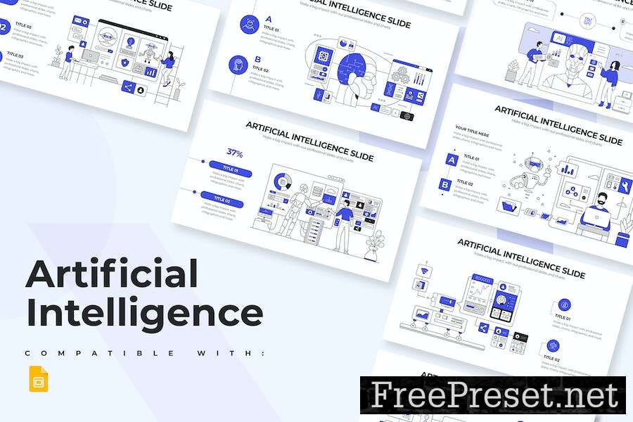 Artificial Intelligence Google Slides Infographics RW97S5B