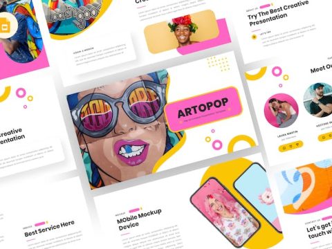 Artopop - Pop Art Google Slides Template PB49VKL