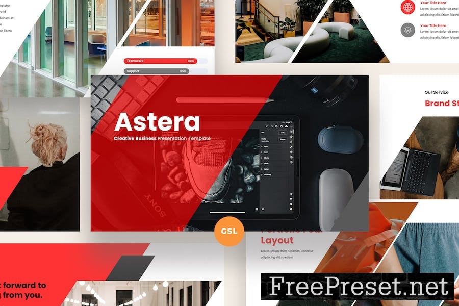 Astera Business Google Slides Template WUYF3XX