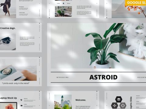 Astroid Google Slides Mnml Presentation Template 74UE8MZ