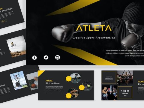 Atleta Creative Sports Google Slide QME5RDF