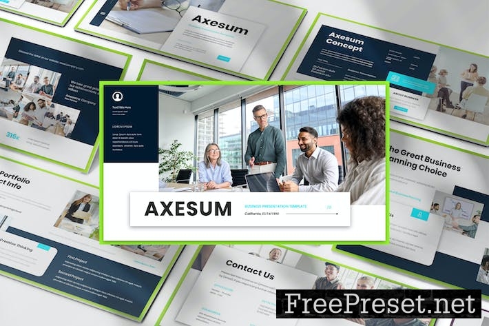 Axesum Business Presentation Google Slide Template AA9PZEN