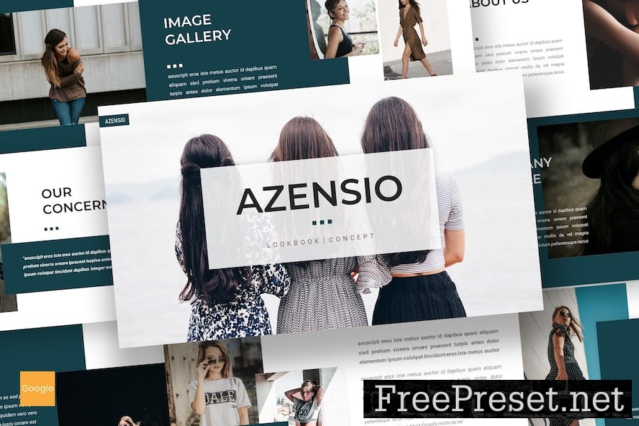 Azensio - Business Google Slides Template KQU598L