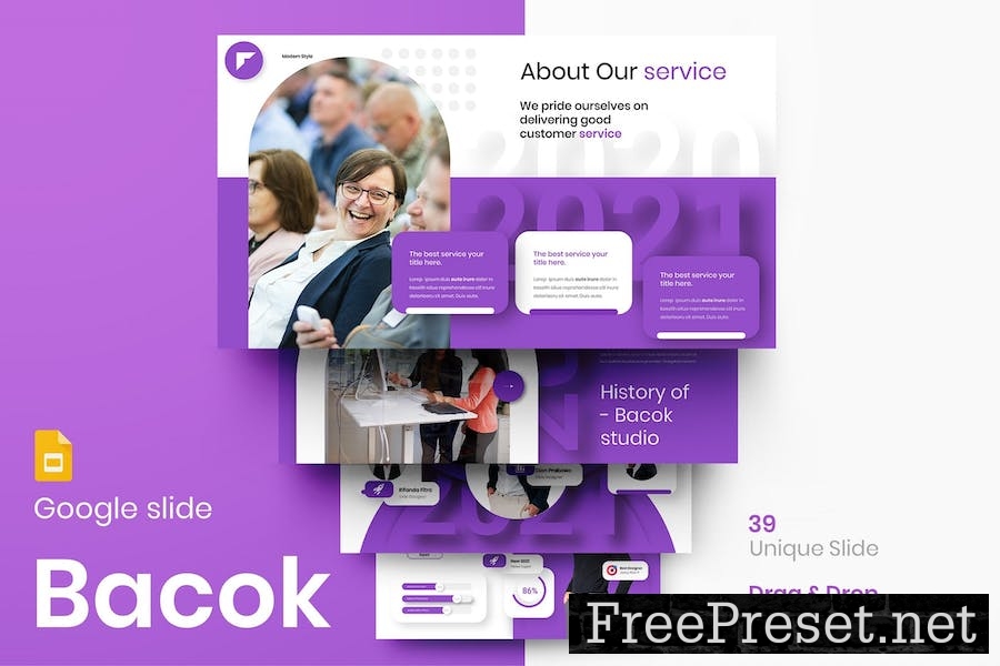 Bacok - Business Google Slide Template Z4W43LD