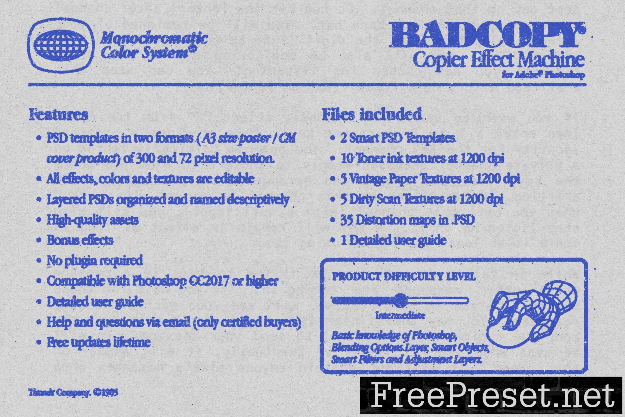 BADCOPY Copier Effect Machine for PS 10266967