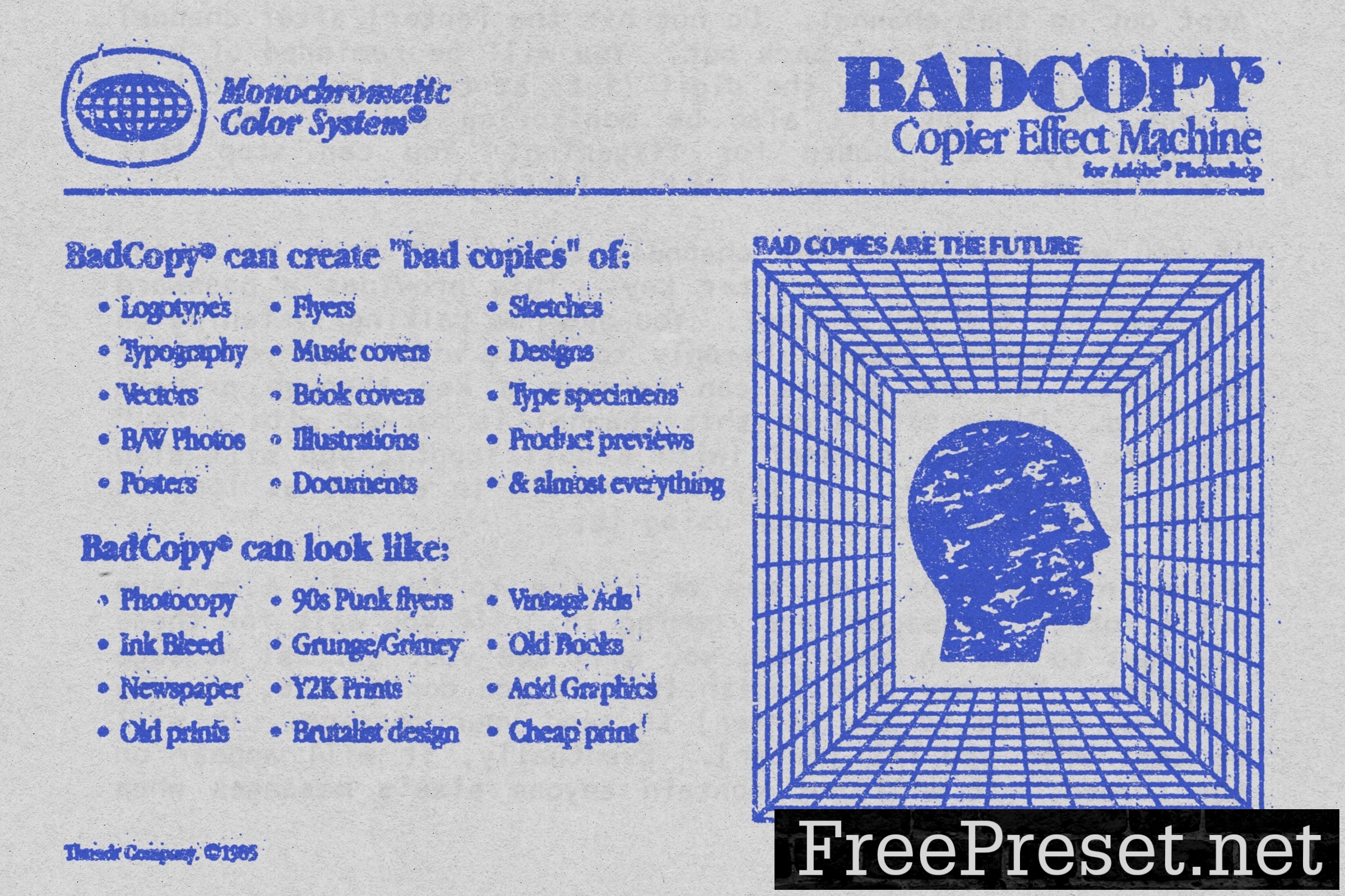 BADCOPY Copier Effect Machine for PS 10266967