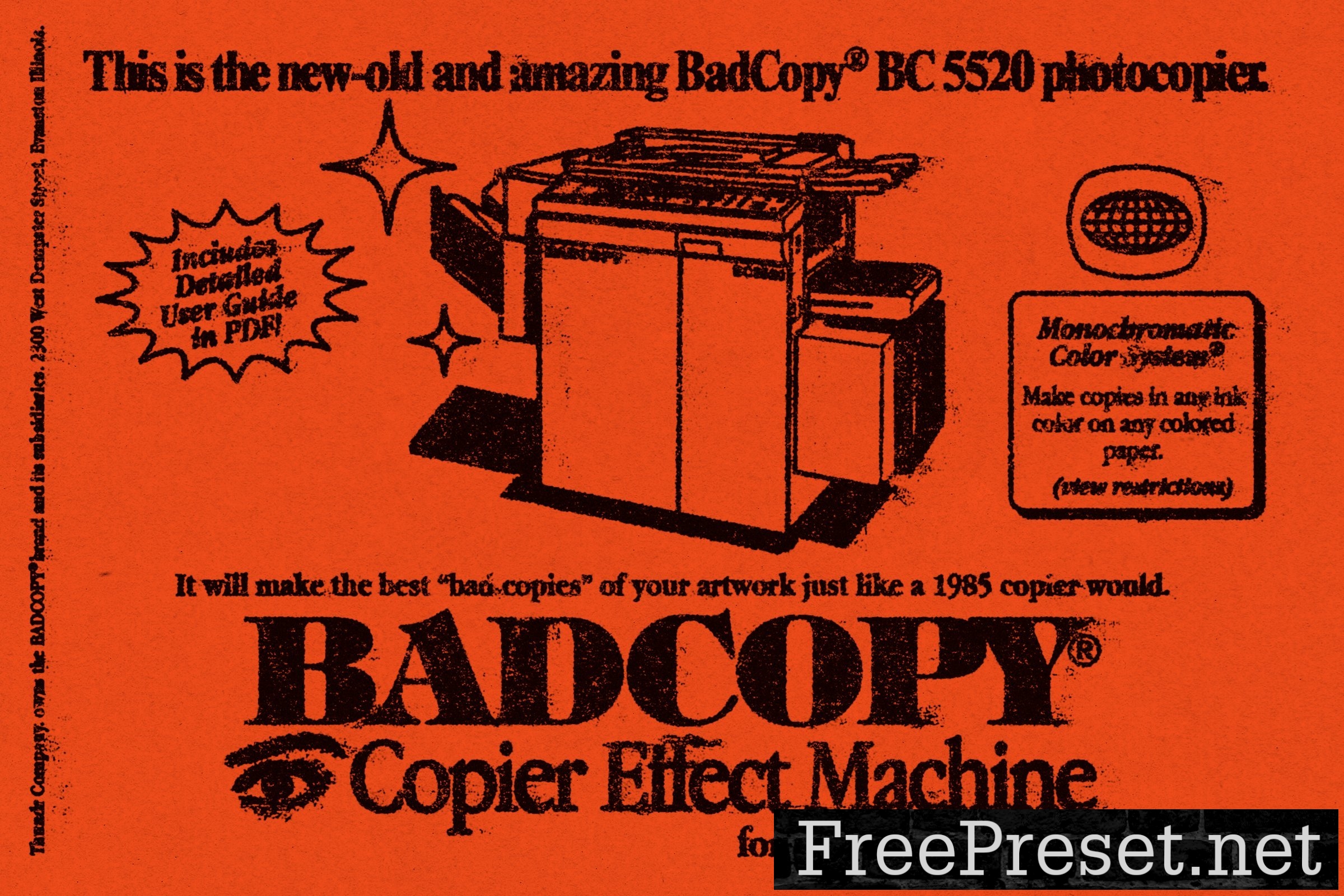 BADCOPY Copier Effect Machine for PS 10266967