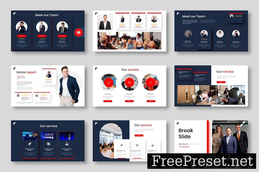 Bahar - Business Google Slide Template XHVH39T