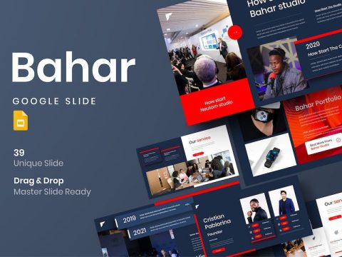 Bahar - Business Google Slide Template XHVH39T