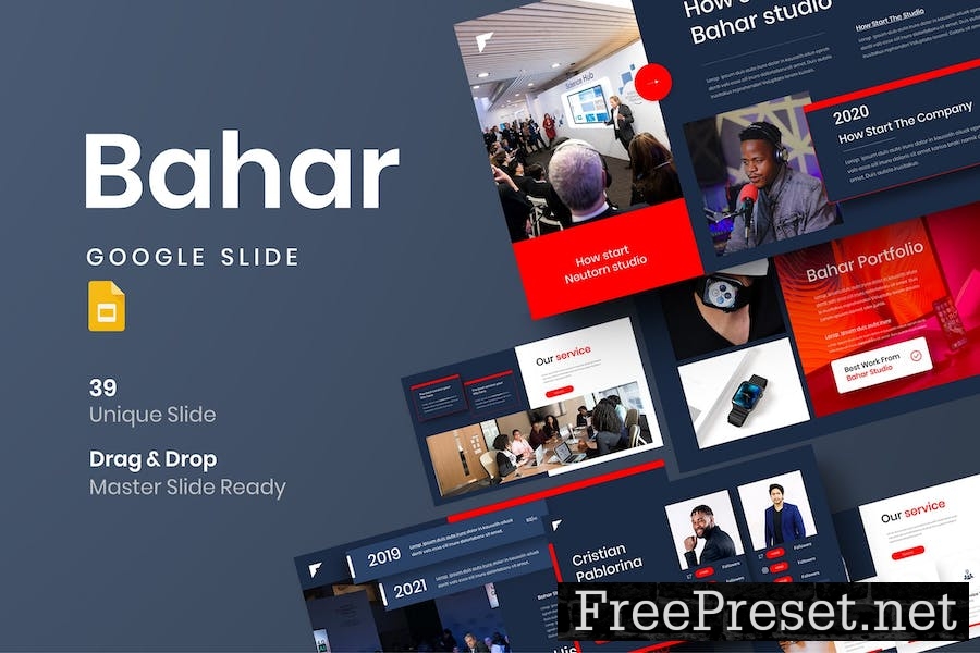 Bahar - Business Google Slide Template XHVH39T