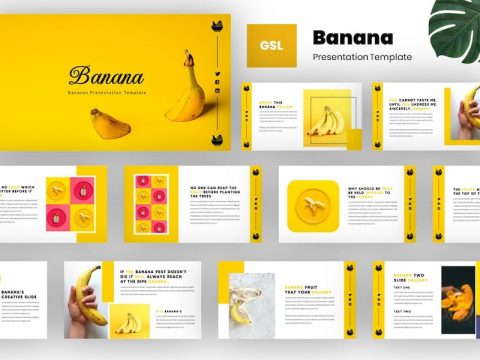 Banana - Fresh Fruit Google Slides Template