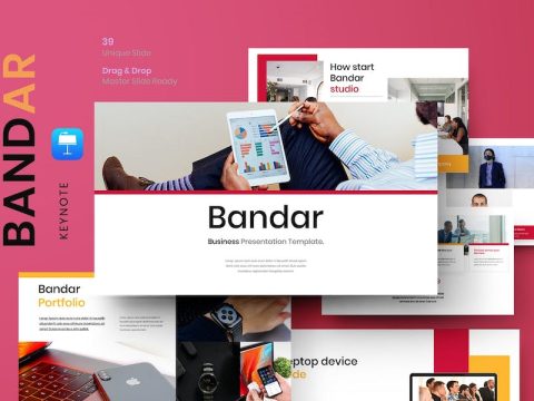 Bandar – Business Keynote Template RXG3DHT