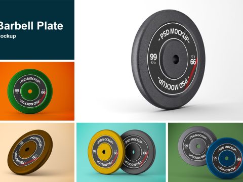 Barbell Plate Mockup 10214291