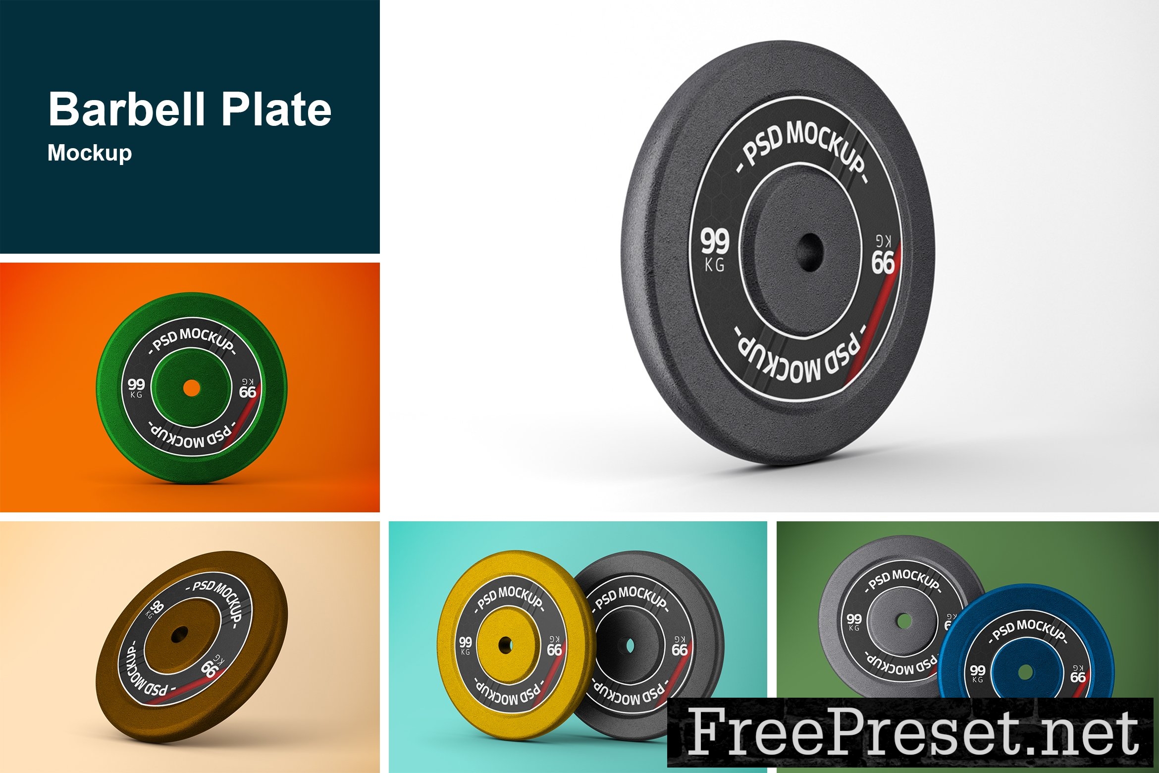 Barbell Plate Mockup 10214291