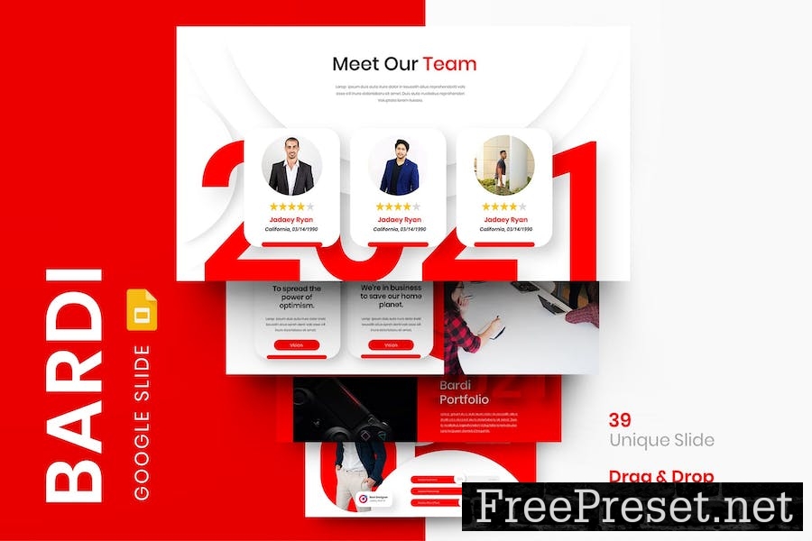 Bardi - Business Google Slide Template XUM5FVX